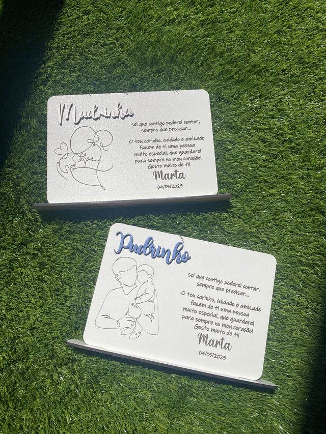 Moldura de Agradecimento para Padrinho e/ou Madrinha